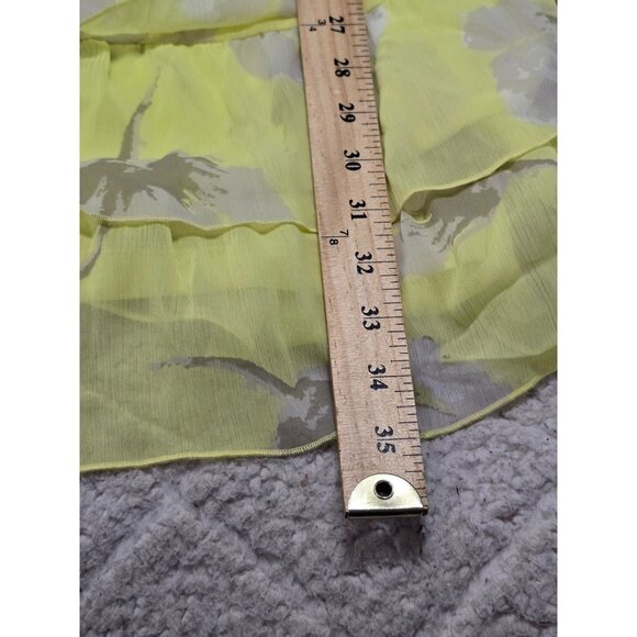 Old Navy XL Tall Yellow Floral Ruffle Camisole Dress 100% Polyester‎ NWT - Picture 9 of 14
